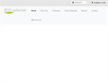Tablet Screenshot of eco-collection.nl